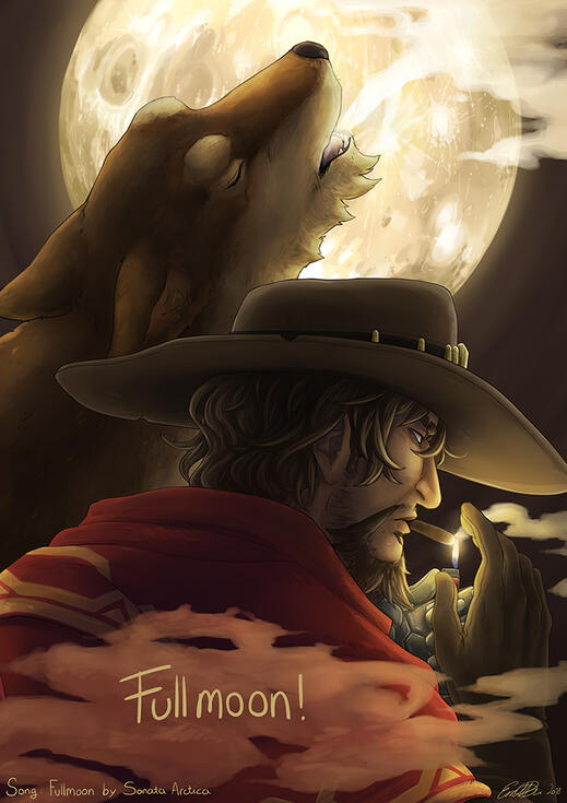 Full Moon - Page 2, zine work