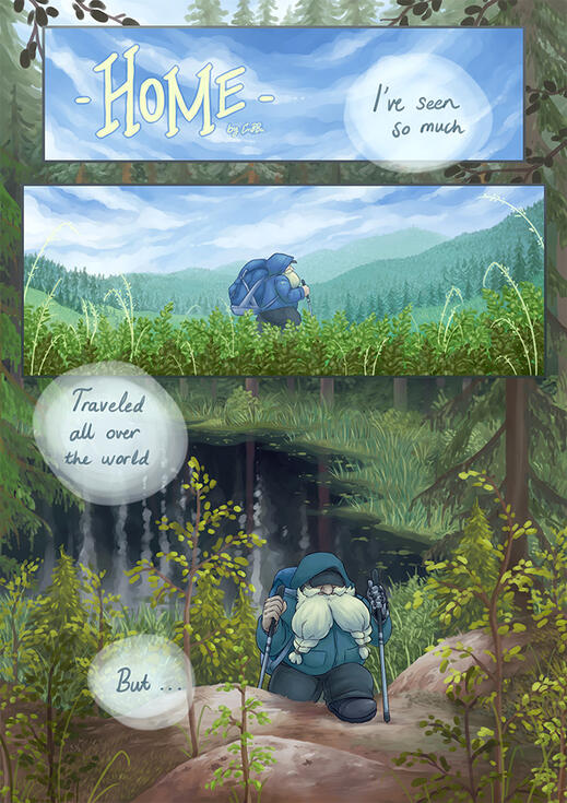 Home - Page 1, zine work