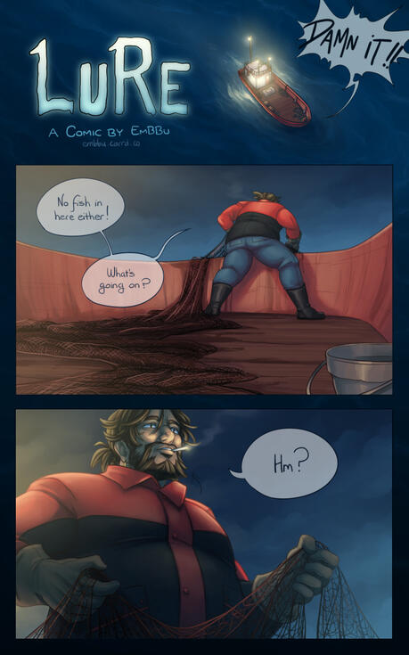 Lure - Page 1, zine work