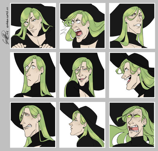Neva expression sheet, 2024